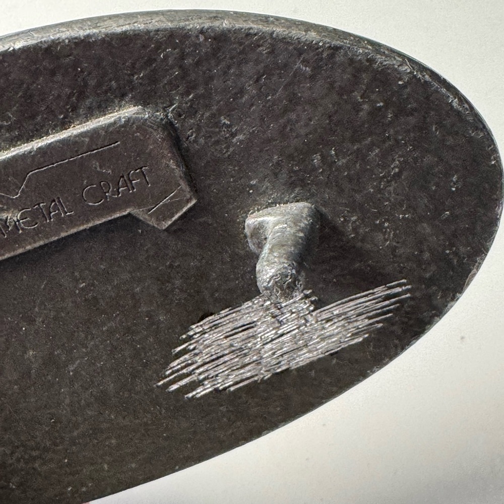 Vintage 1970s Capitol Records Rock Men’s Indiana Metal Craft Belt Buckle RARE - Picture 4 of 6